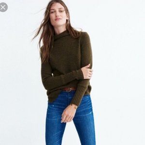 Madewell Inland Turtleneck Sweater olive M